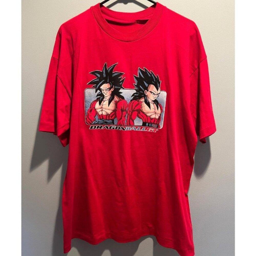 Dragonball Gt Dbz Go Ku Ve Geta Super Saiyan 4 Ra Shirt Retro